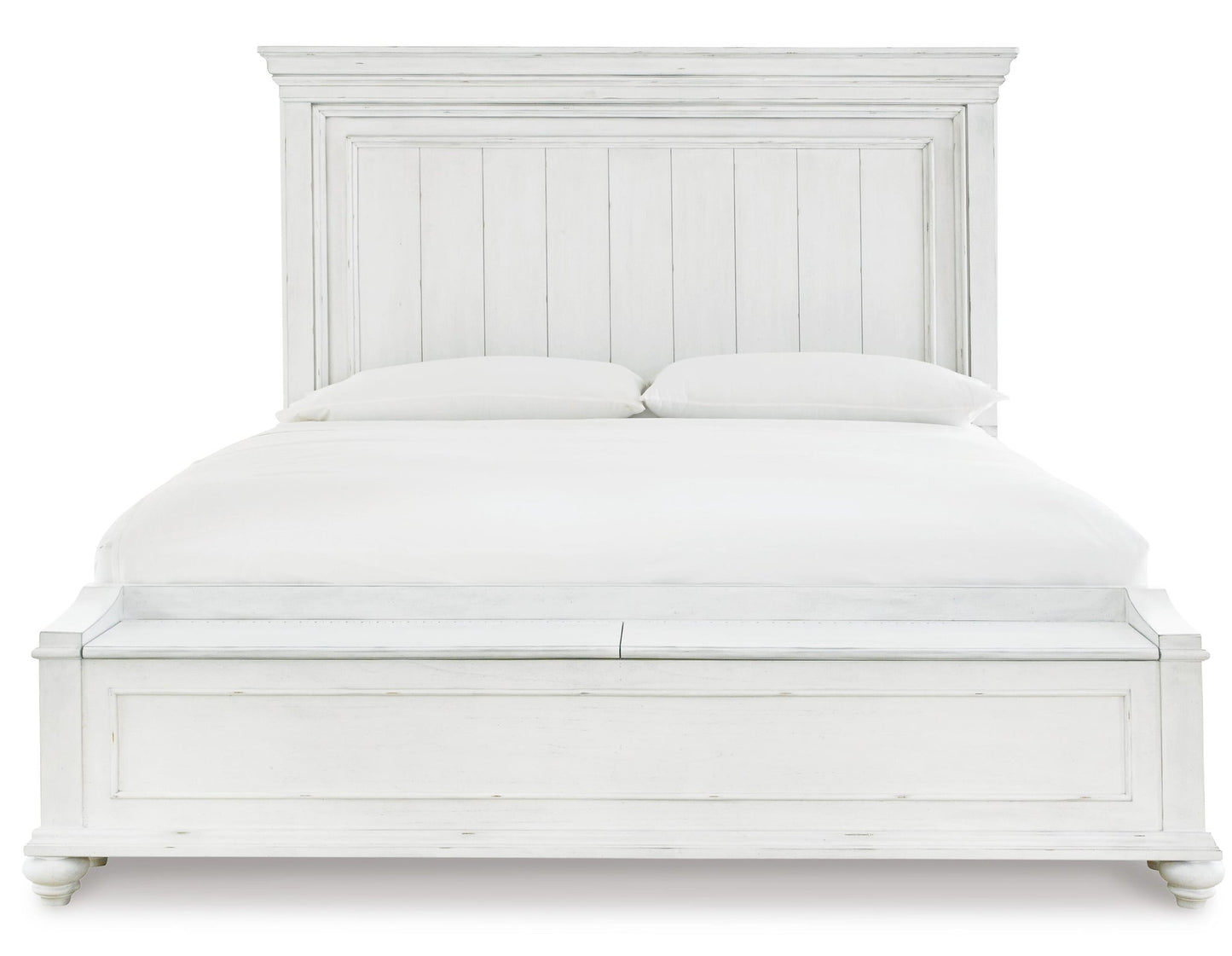 Kanwyn  Panel Bed With Mirrored Dresser, Chest And Nightstand