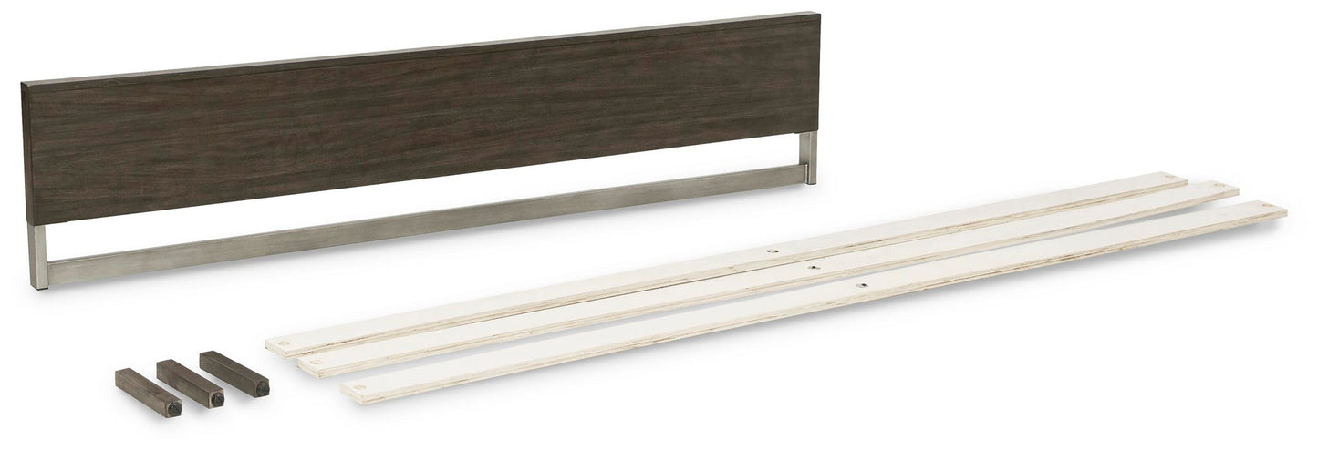 Arkenton  Panel Bed With Mirrored Dresser