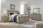 Lettner California  Panel Bed With Mirrored Dresser, Chest And Nightstand