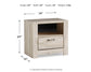 Bellaby  Platform Bed With 2 Storage Drawers With Mirrored Dresser And Nightstand