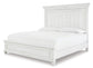Kanwyn  Panel Bed With Mirrored Dresser