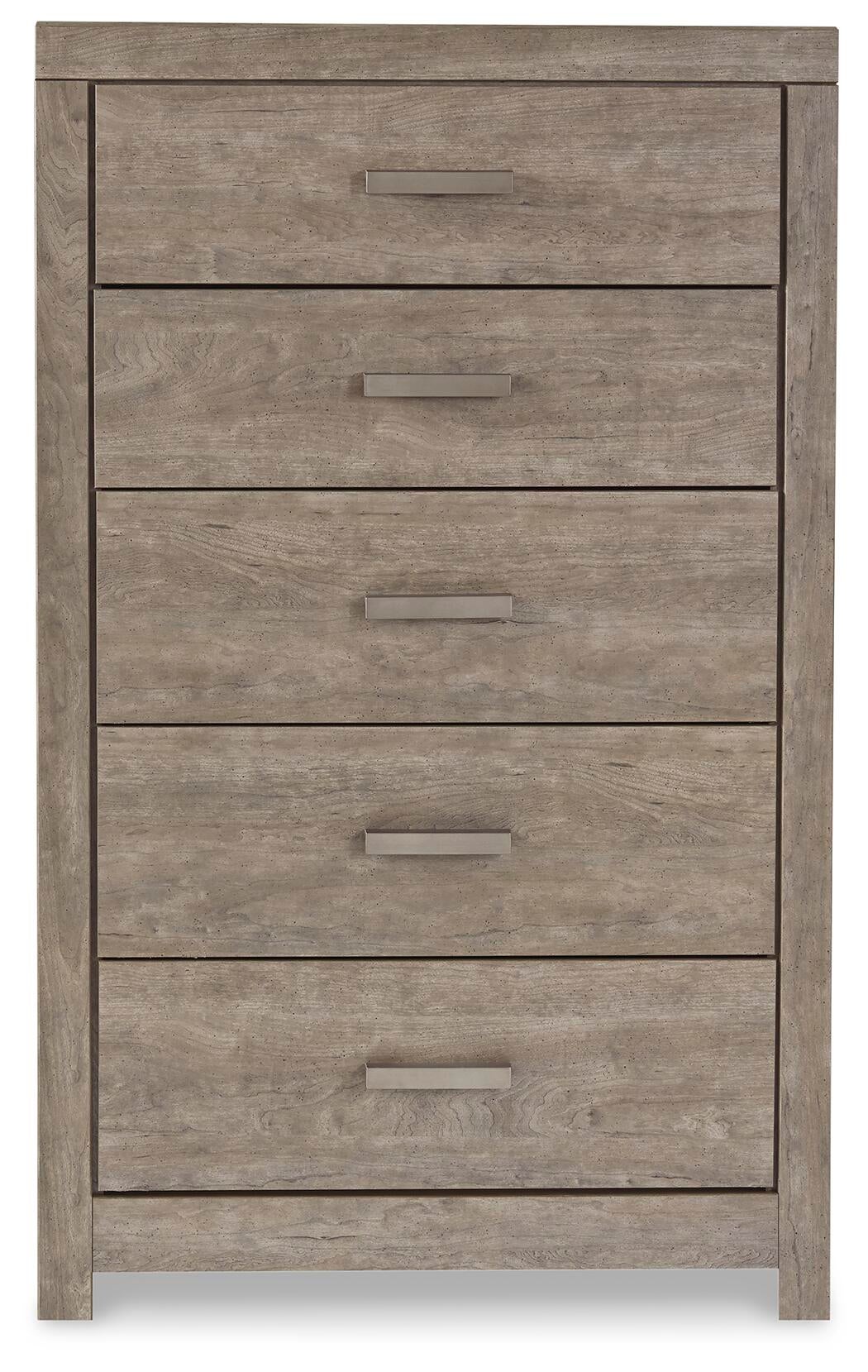 Culverbach  Panel Bed With Mirrored Dresser, Chest And Nightstand