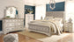 Realyn  Sleigh Bed With Mirrored Dresser, Chest And Nightstand