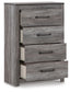 Bronyan  Panel Bed With Mirrored Dresser, Chest And Nightstand