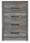 Bronyan  Panel Bed With Mirrored Dresser, Chest And Nightstand