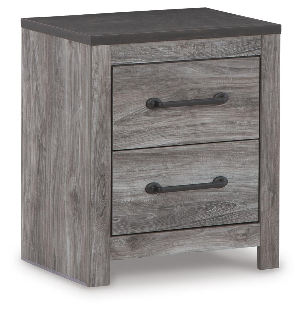 Bronyan  Panel Bed With Mirrored Dresser, Chest And Nightstand