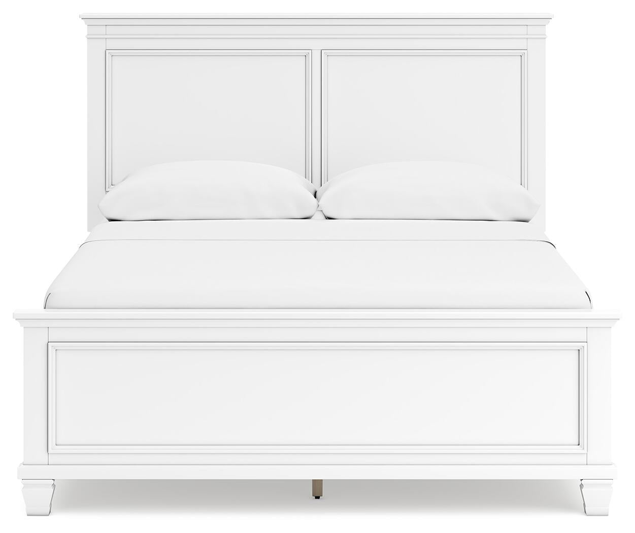 Fortman  Panel Bed With Mirrored Dresser And Nightstand