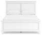 Fortman  Panel Bed With Mirrored Dresser And Nightstand