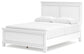 Fortman  Panel Bed With Mirrored Dresser And Nightstand