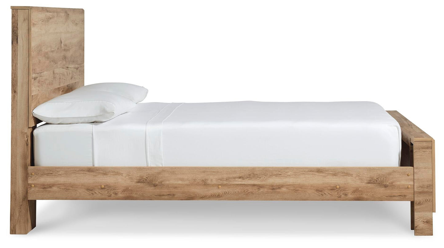 Hyanna  Panel Bed, Dresser And Mirror