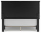 Lanolee  Panel Bed With Mirrored Dresser And Nightstand