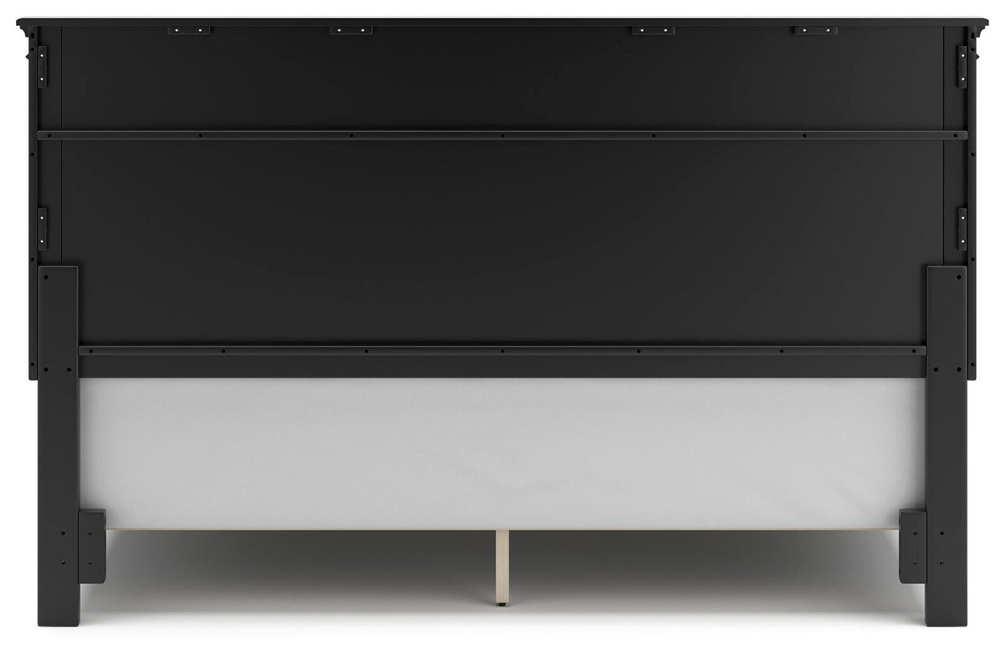 Lanolee  Panel Bed With Mirrored Dresser