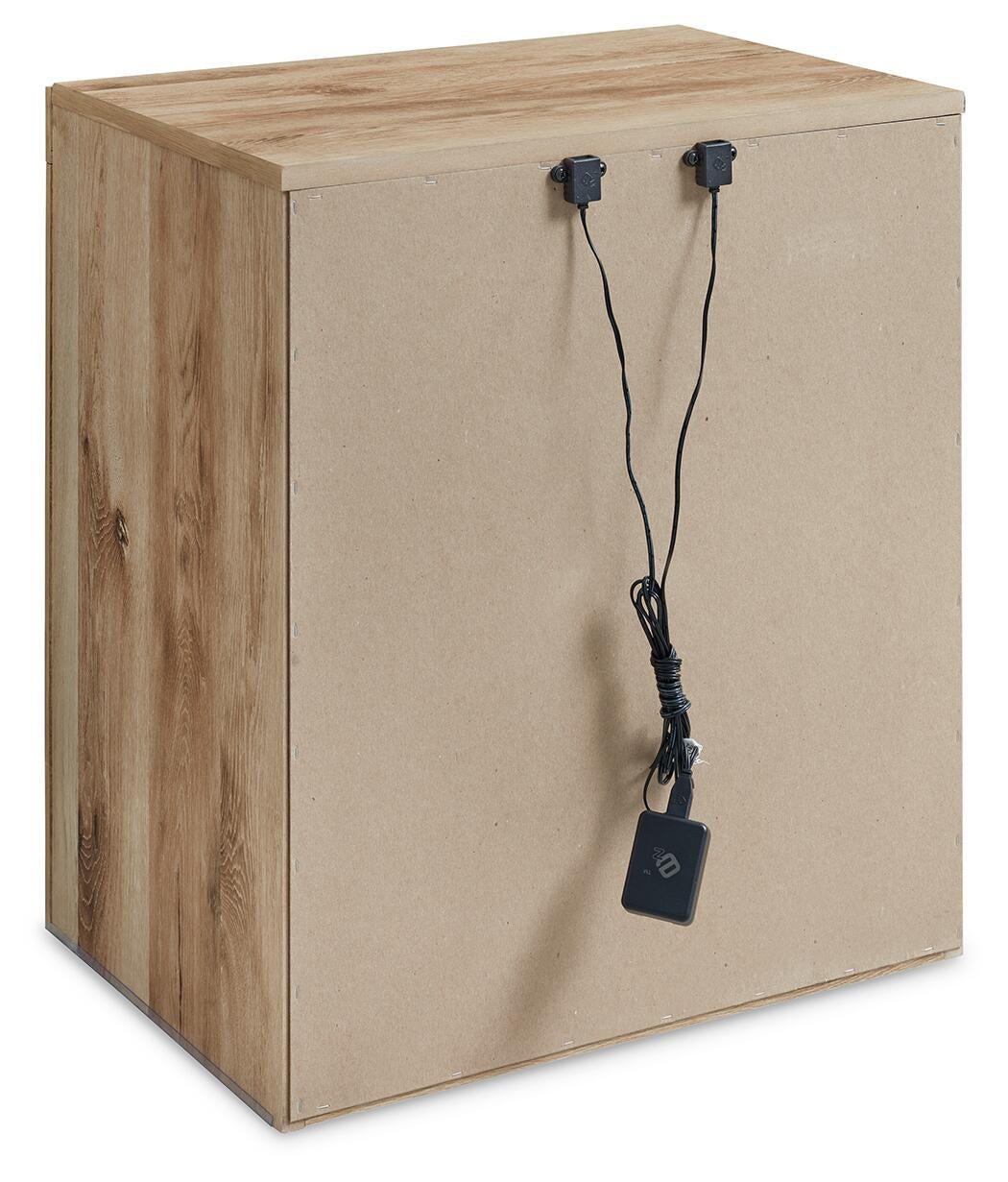 Hyanna  Panel Bed With 2 Side Storage, Dresser, Mirror And Nightstand