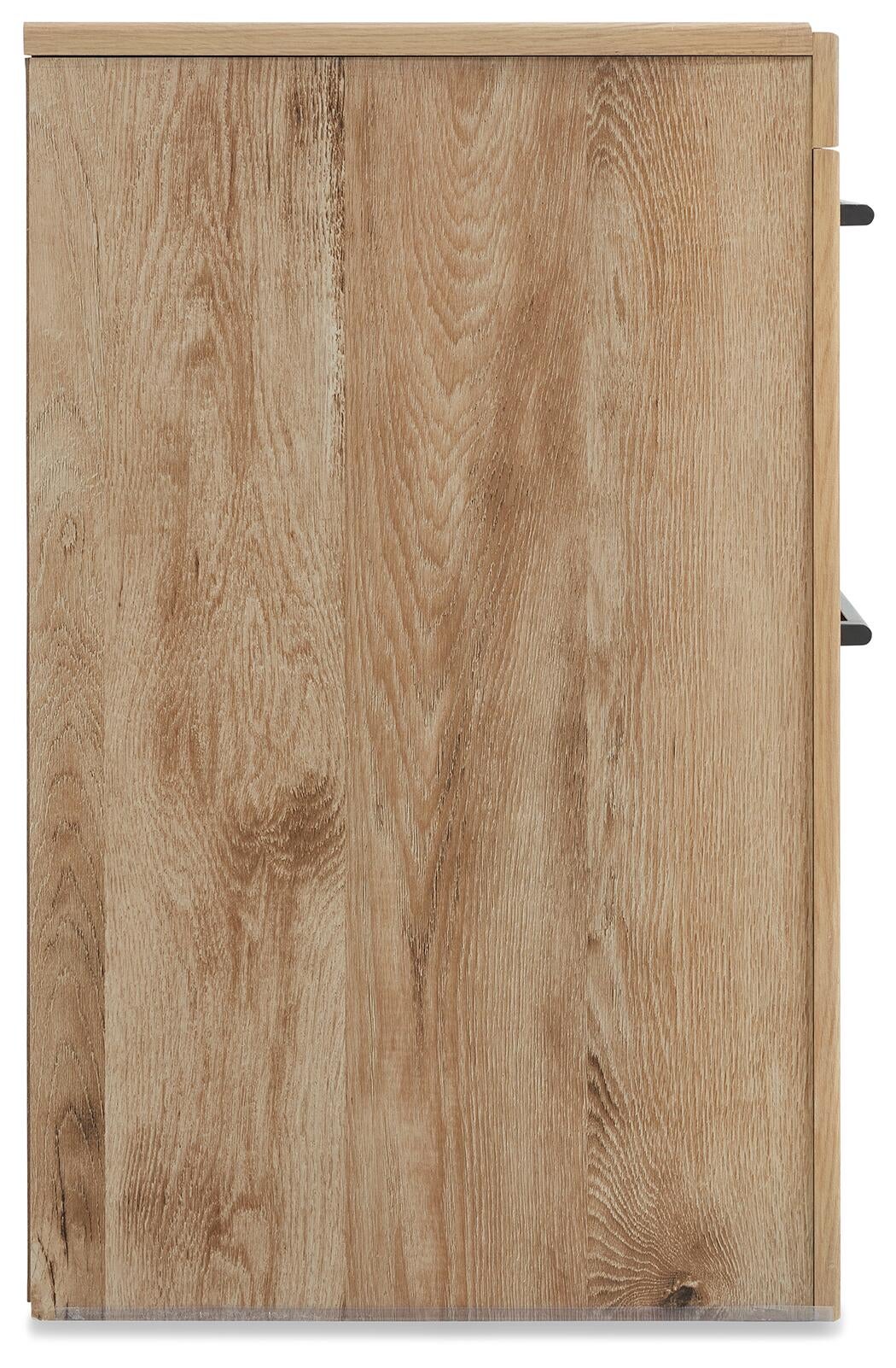 Hyanna  Panel Bed With 2 Side Storage, Dresser, Mirror And Nightstand
