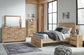 Hyanna  Panel Storage Bed, Dresser, Mirror, Chest And Nightstand