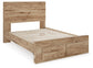Hyanna  Panel Storage Bed, Dresser, Mirror, Chest And Nightstand