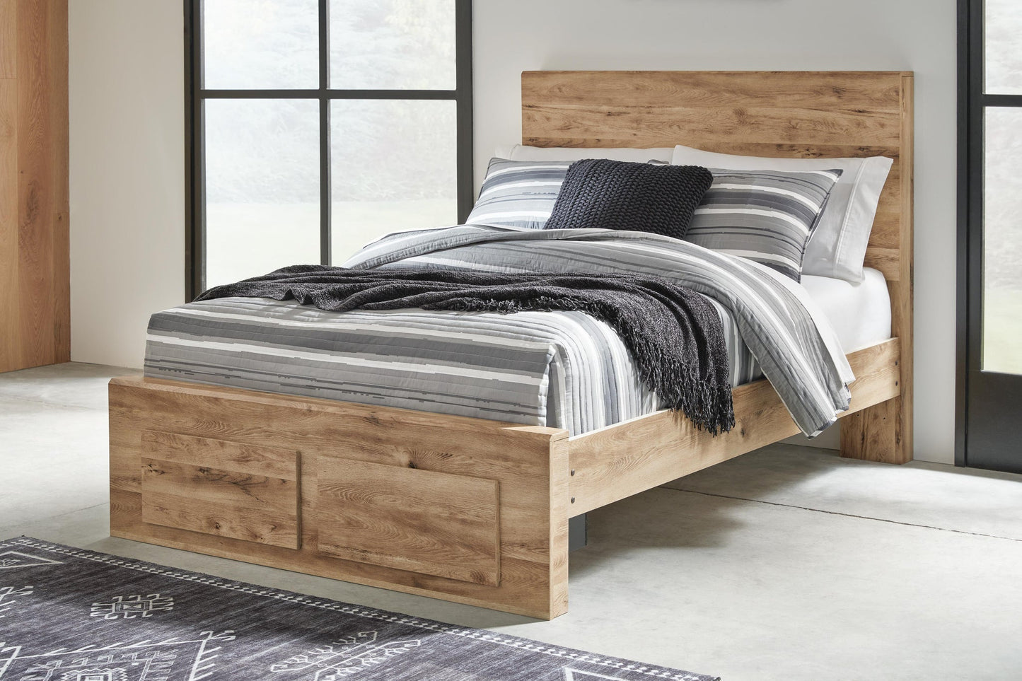 Hyanna  Panel Storage Bed, Dresser, Mirror, Chest And Nightstand
