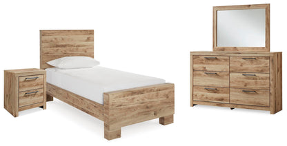 Hyanna  Panel Bed, Dresser, Mirror And Nightstand