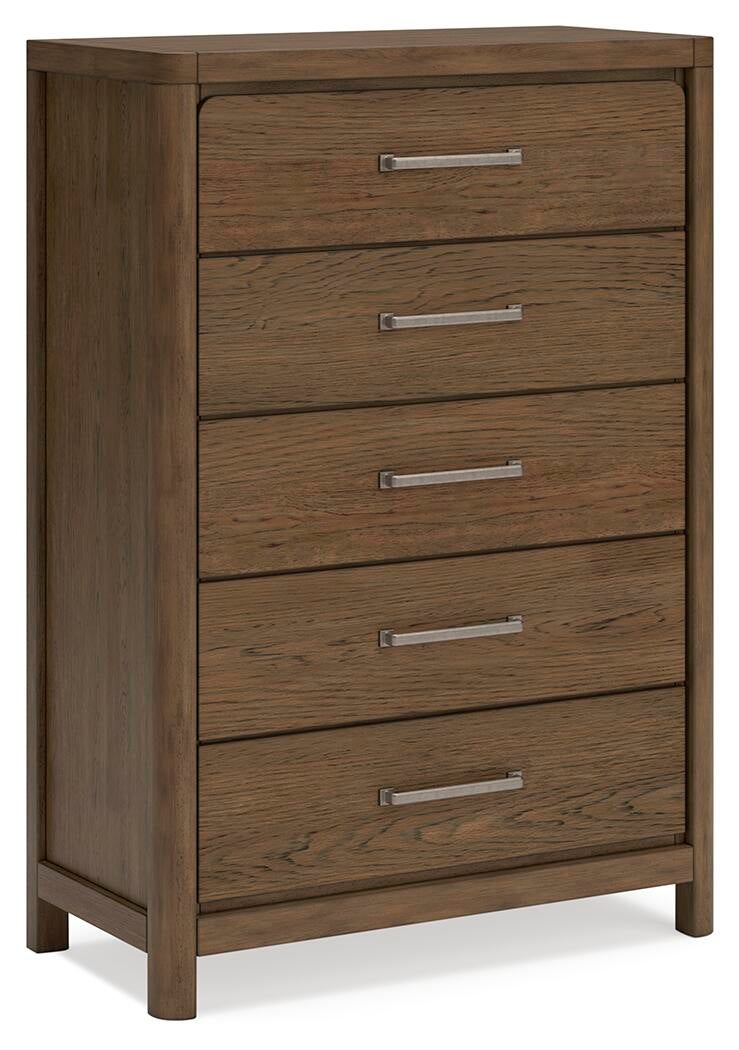 Cabalynn  Panel Bed With Storage With Mirrored Dresser, Chest And Nightstand