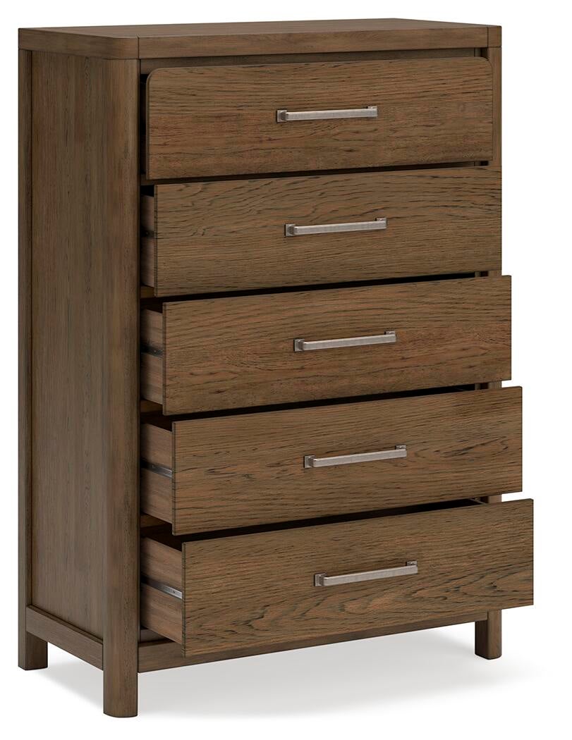 Cabalynn  Panel Bed With Storage With Mirrored Dresser, Chest And Nightstand