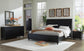Danziar  Panel Bed, Dresser, Mirror And Nightstand