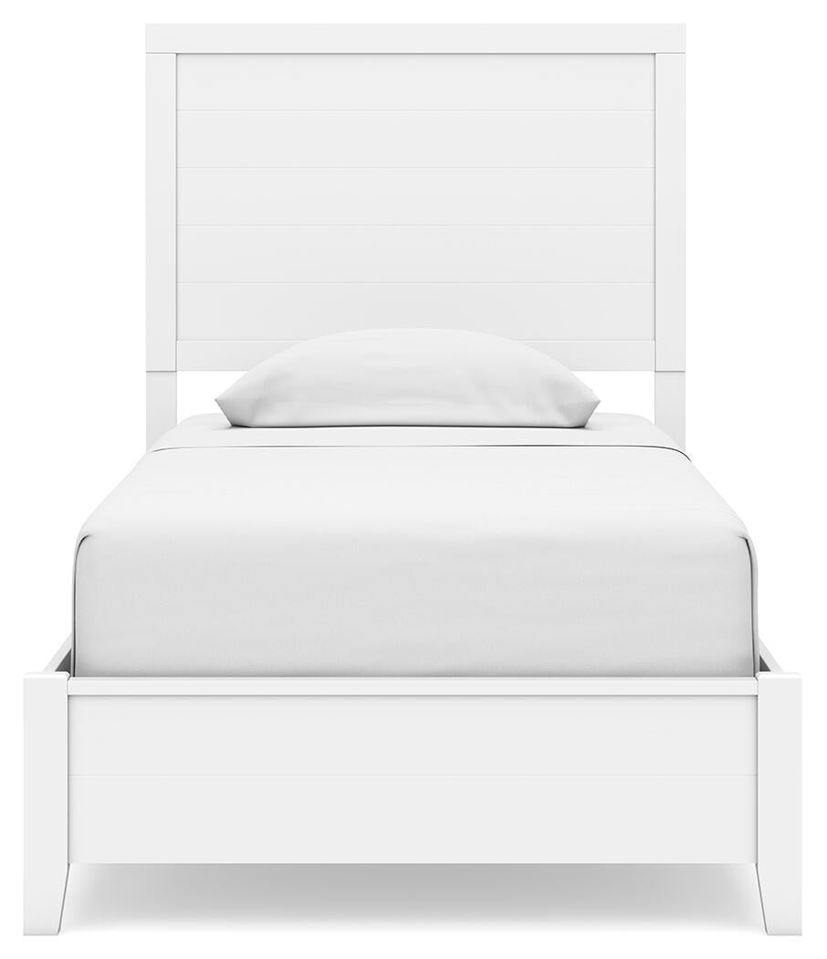 Binterglen  Panel Bed With Mirrored Dresser