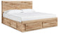Hyanna  Panel Storage Bed With 2 Under Bed Storage Drawers, Dresser, Mirror And Nightstand