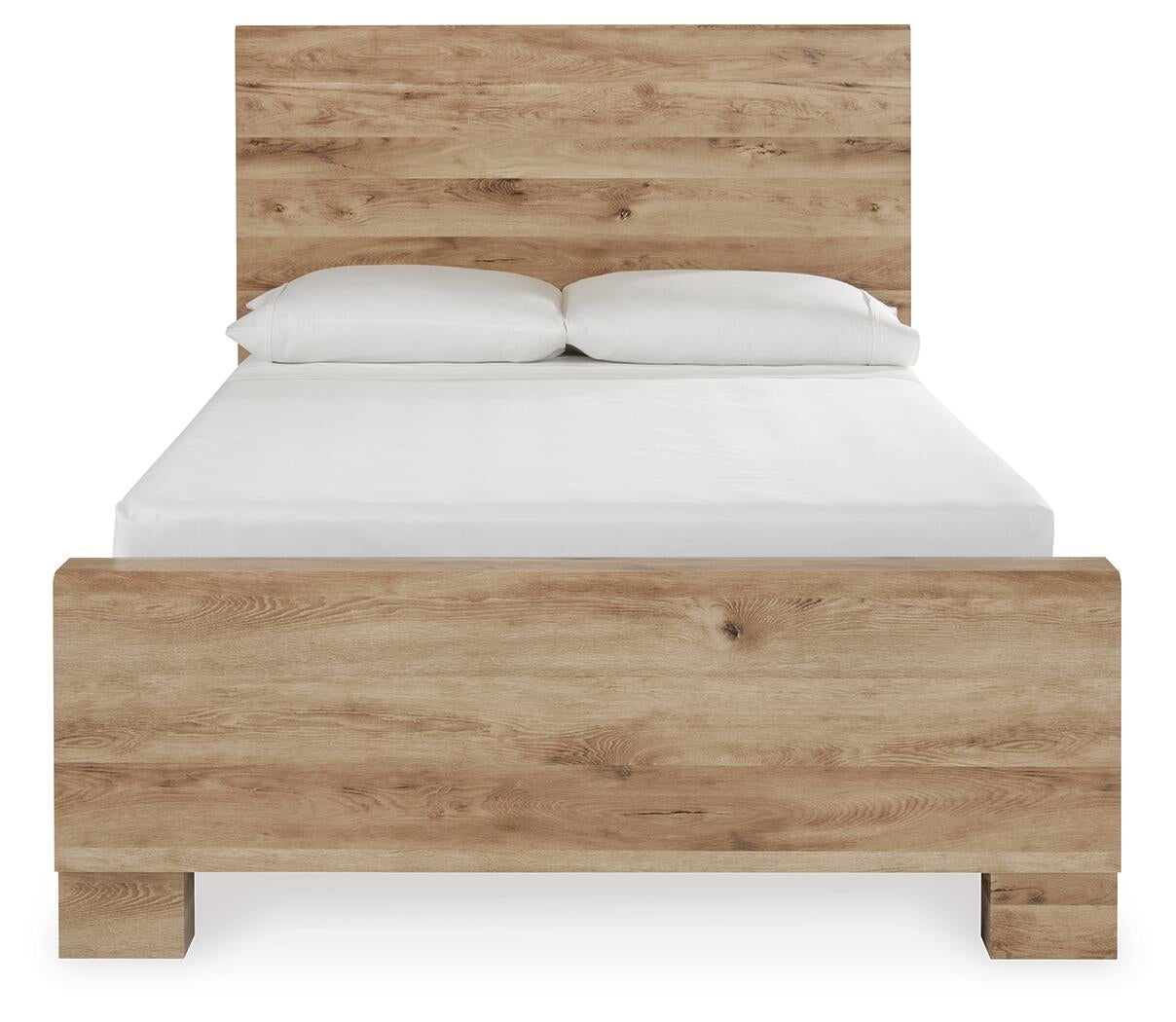 Hyanna  Panel Bed With Storage With Mirrored Dresser