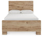 Hyanna  Panel Bed With Storage With Mirrored Dresser
