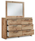 Hyanna  Panel Storage Bed With 2 Under Bed Storage Drawer, Dresser, Mirror And Nightstand