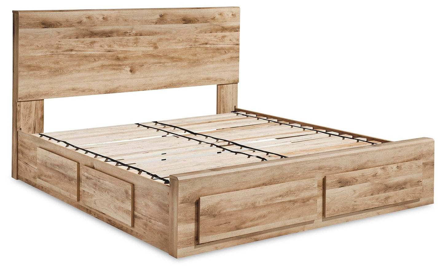 Hyanna  Panel Storage Bed With 2 Under Bed Storage Drawer, Dresser, Mirror And Nightstand