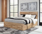 Hyanna  Panel Storage Bed With 2 Under Bed Storage Drawer, Dresser, Mirror And Nightstand