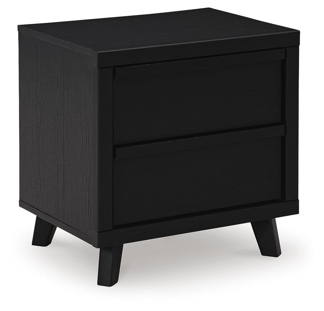 Danziar  Panel Bed, Dresser, Mirror And Nightstand