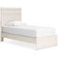Stelsie  Panel Bed With Mirrored Dresser