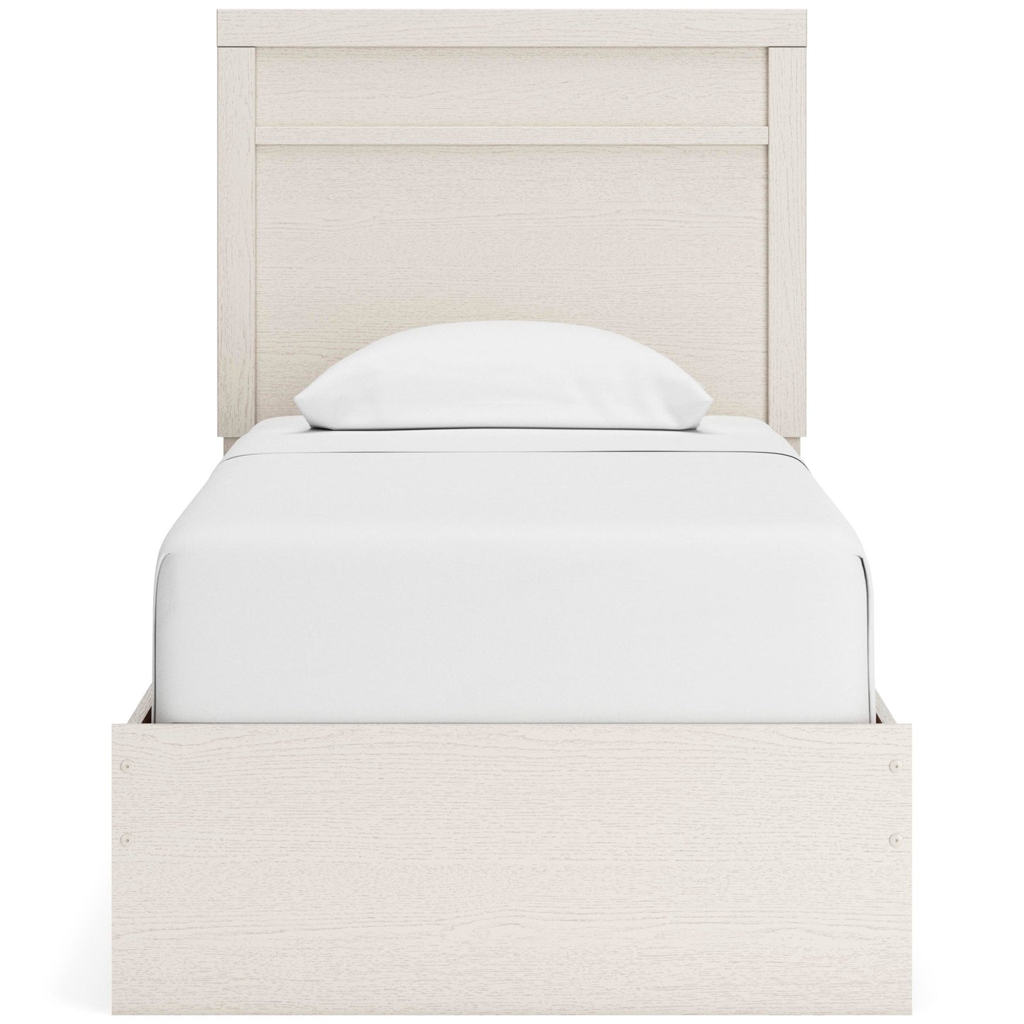 Stelsie  Panel Bed With Mirrored Dresser