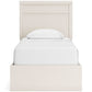Stelsie  Panel Bed With Mirrored Dresser