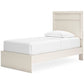 Stelsie  Panel Bed With Mirrored Dresser