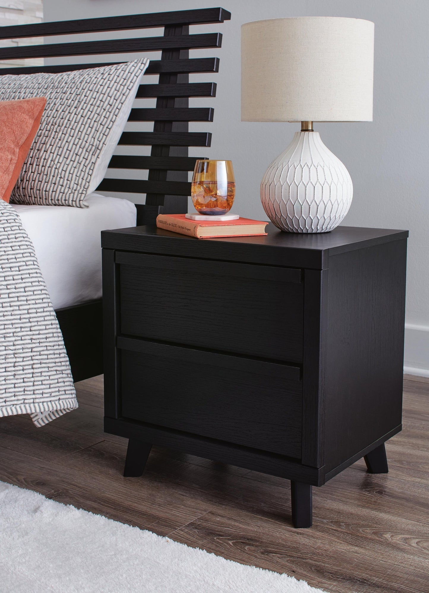 Danziar  Panel Headboard, Dresser, Mirror, Chest And Nightstand
