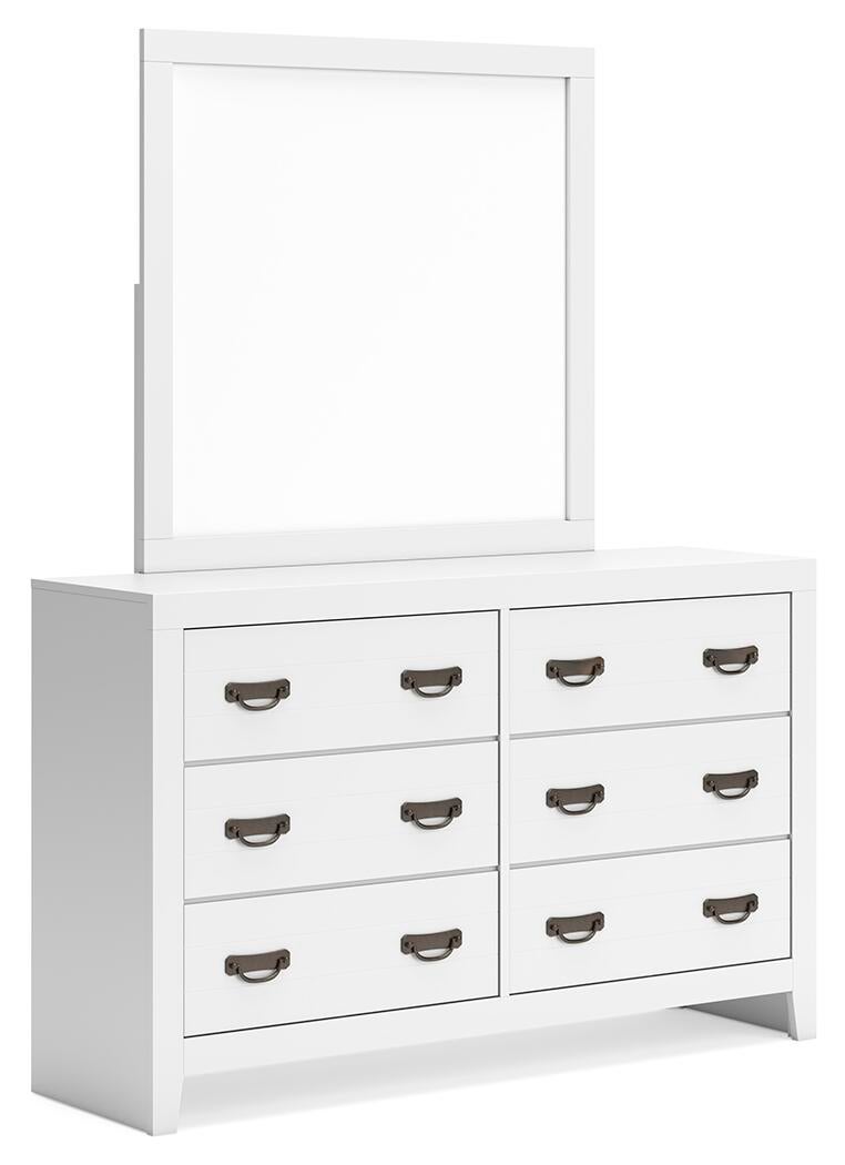 Binterglen California  Panel Bed, Dresser, Mirror, Chest And Nightstand