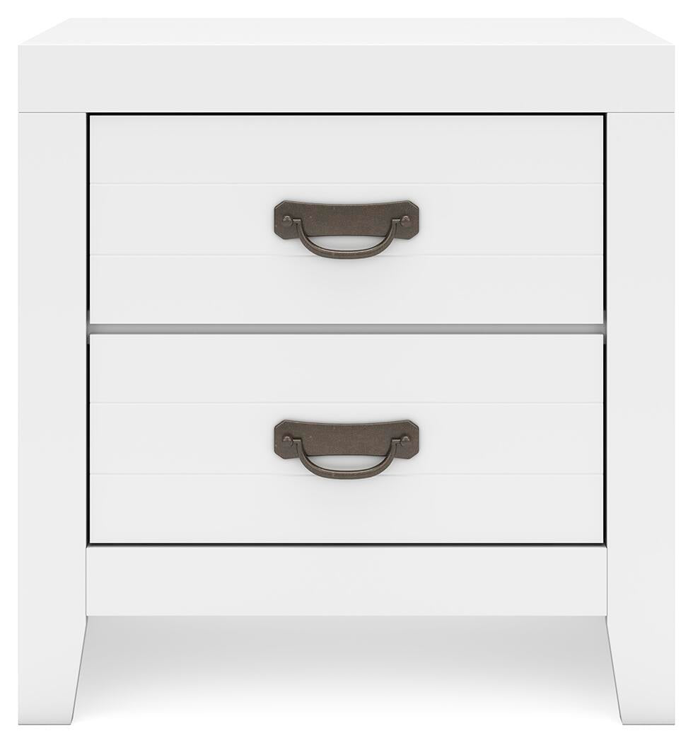 Binterglen California  Panel Bed With Mirrored Dresser And Nightstand