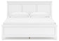 Fortman  Panel Bed With Mirrored Dresser And Nightstand