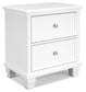 Fortman  Panel Bed With Mirrored Dresser And Nightstand