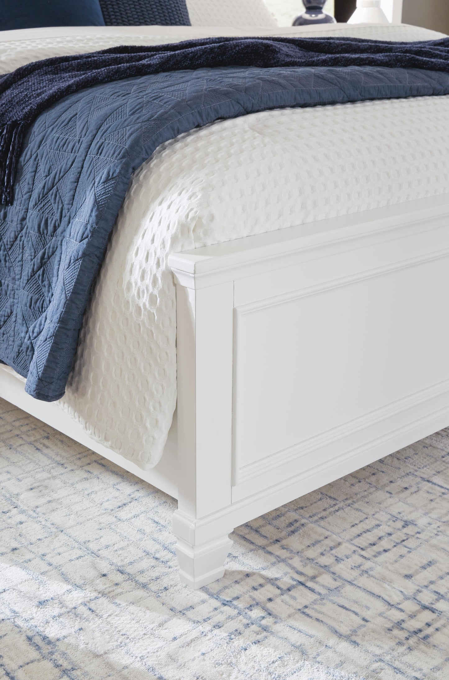 Fortman  Panel Bed With Mirrored Dresser And Nightstand