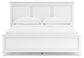 Fortman California  Panel Bed With Mirrored Dresser, Chest And Nightstand