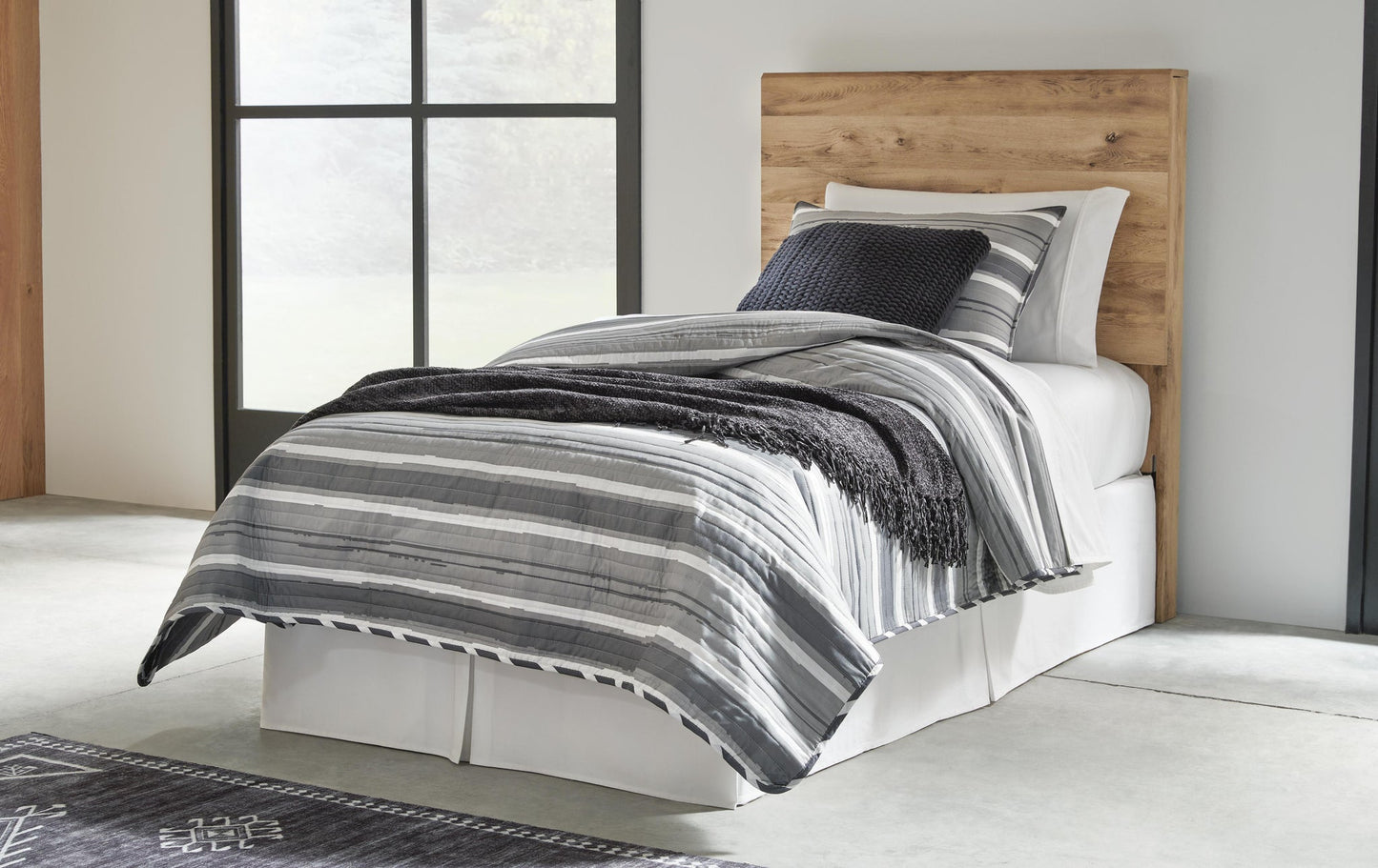 Hyanna  Panel Headboard, Dresser, Mirror And Nightstand