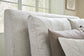 Cabalynn California  Upholstered Bed With Mirrored Dresser, Chest And Nightstand