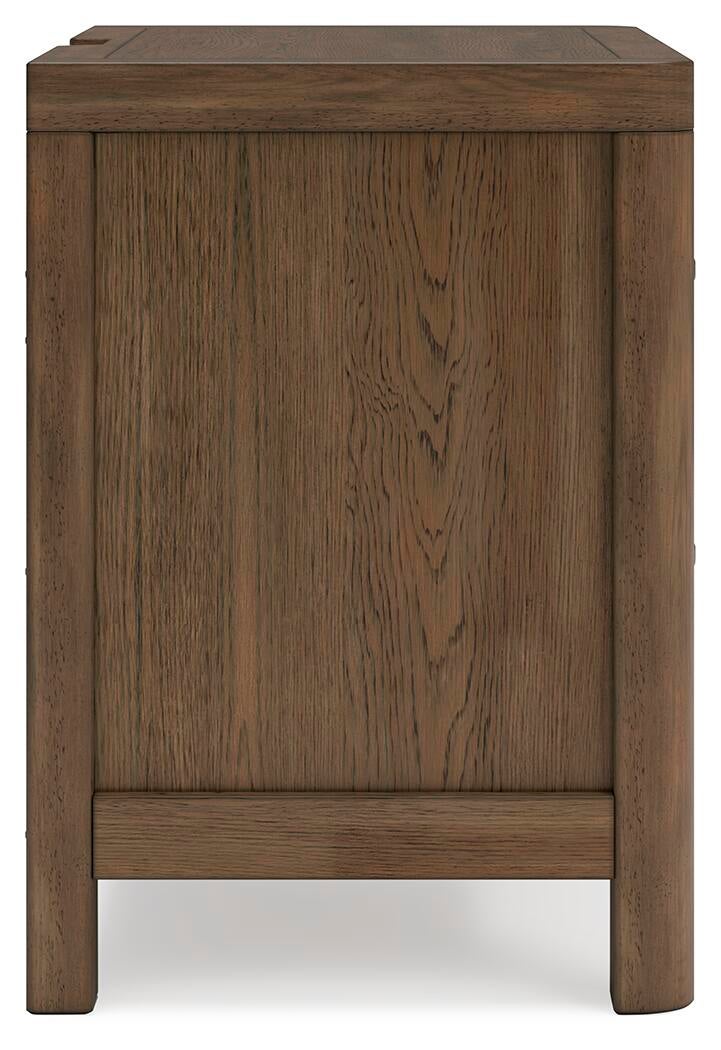 Cabalynn California  Upholstered Bed With Mirrored Dresser, Chest And Nightstand
