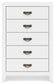 Binterglen  Panel Bed, Dresser, Mirror, Chest And Nightstand