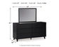 Danziar  Panel Headboard, Dresser And Mirror