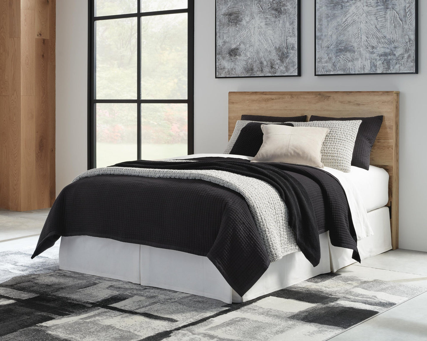 Hyanna  Panel Headboard, Dresser, Mirror And Nightstand